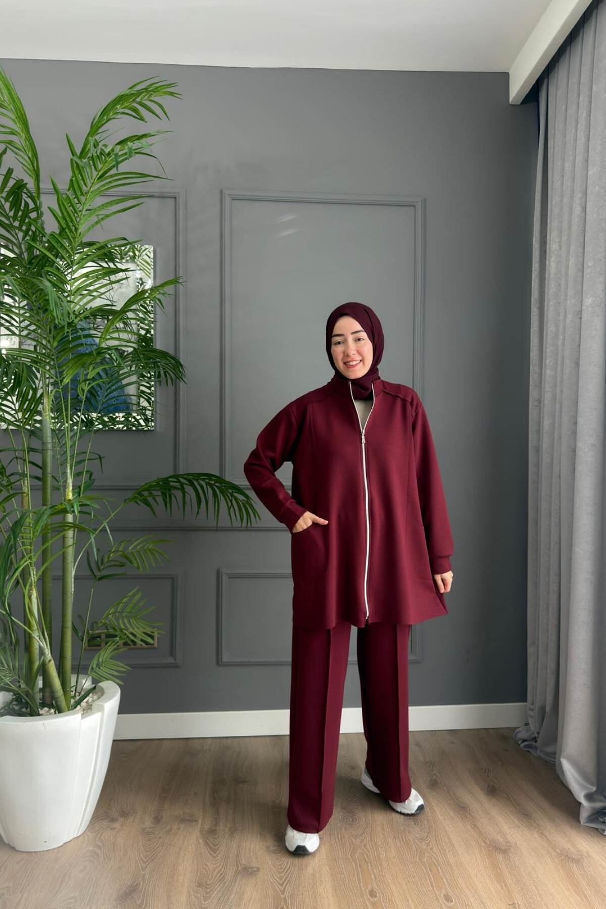 FERMUARLI OYSHO TAKIM 4404 BORDO