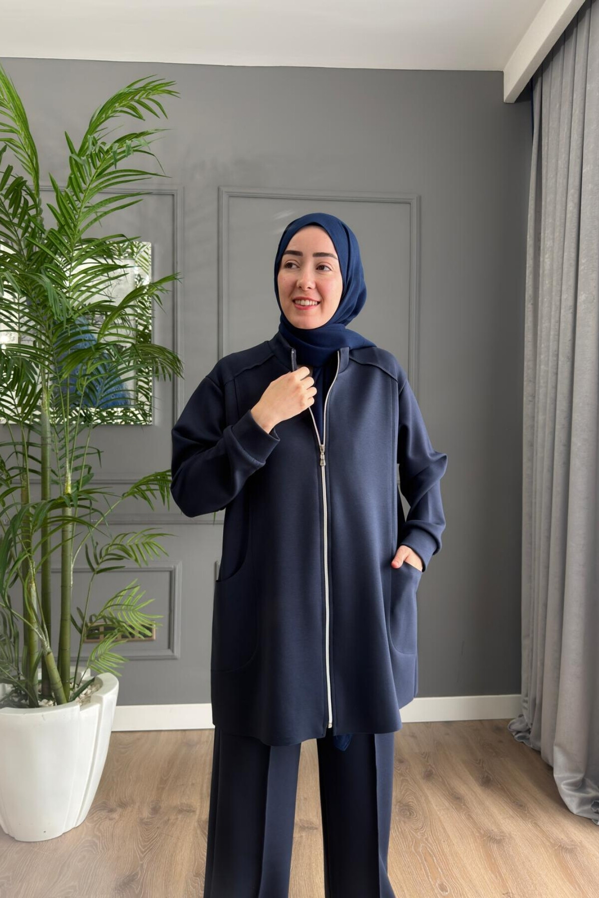 FERMUARLI OYSHO TAKIM 4404 LACİVERT