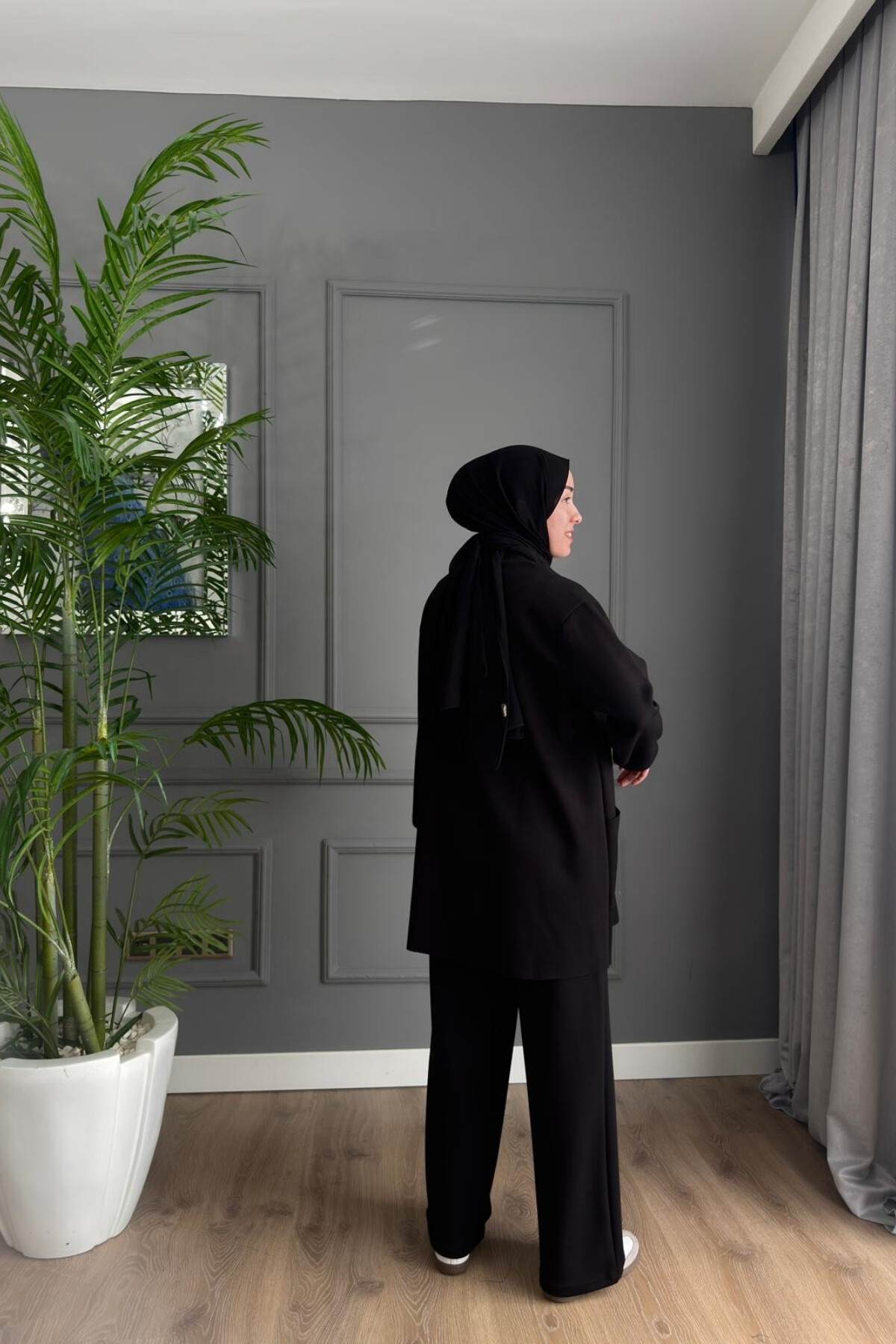 FERMUARLI OYSHO TAKIM 4404 SİYAH