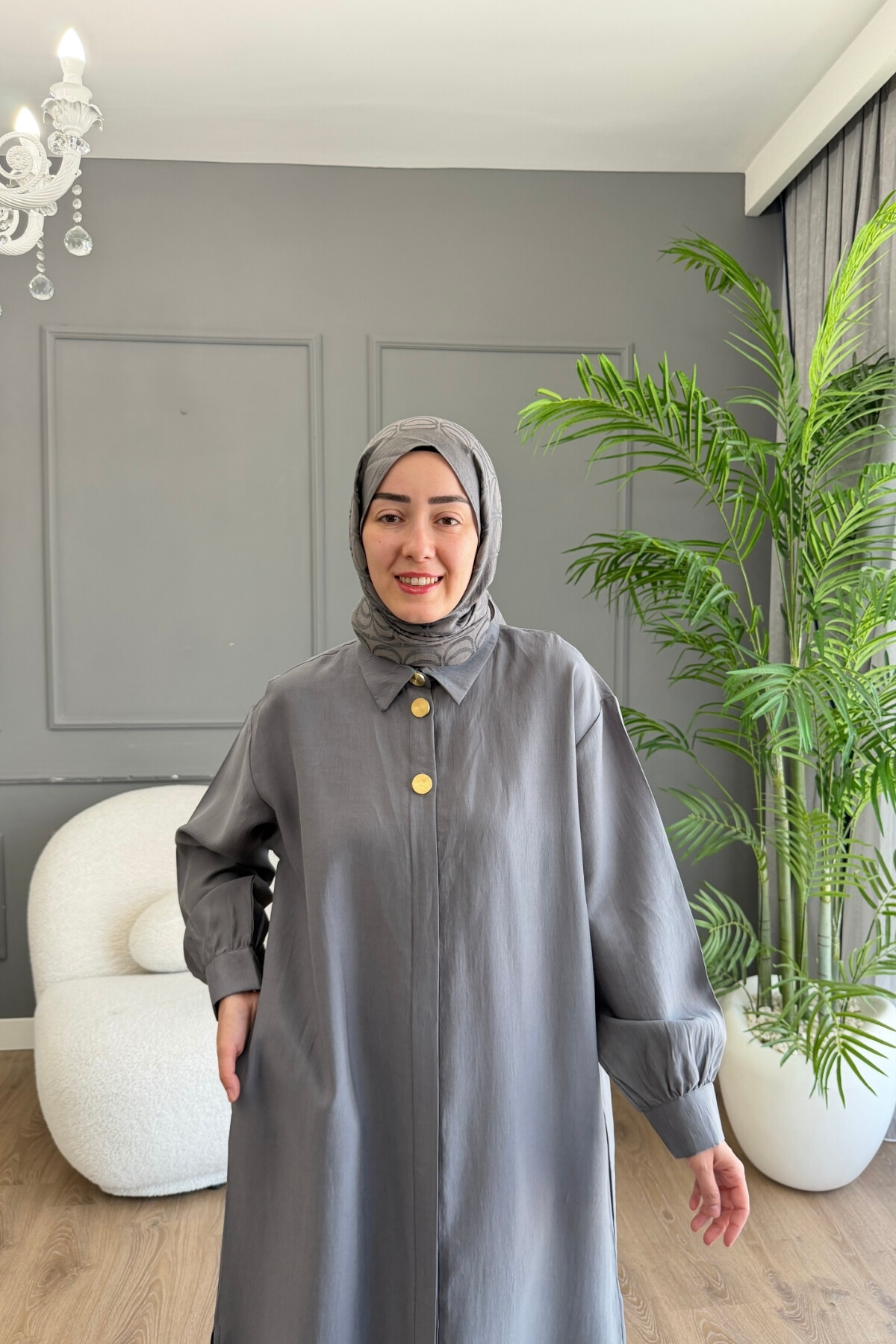 GİY ÇIK MODAL GÖMLEK 6523 GRİ