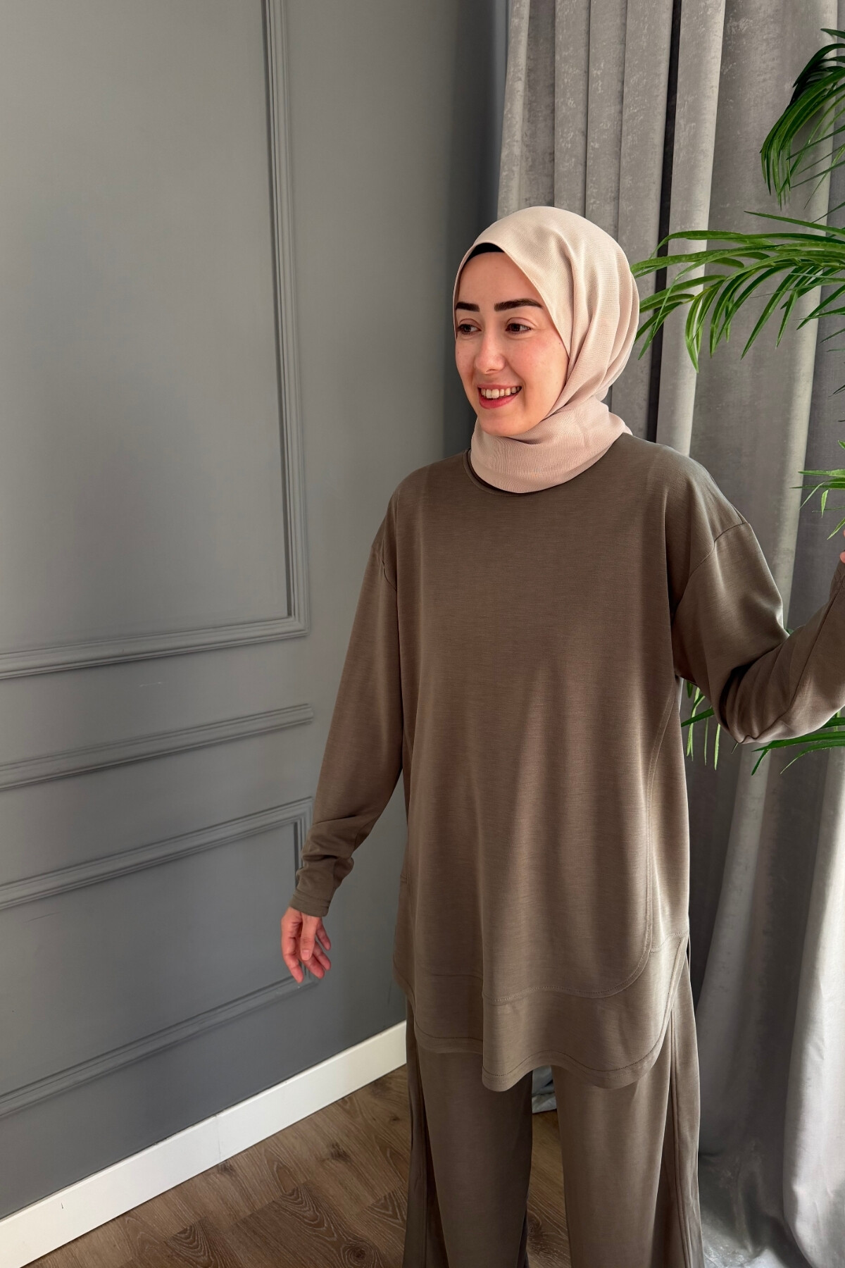 İPEK PENYE MODAL KUMAŞ TAKIM 4424 HAKİ