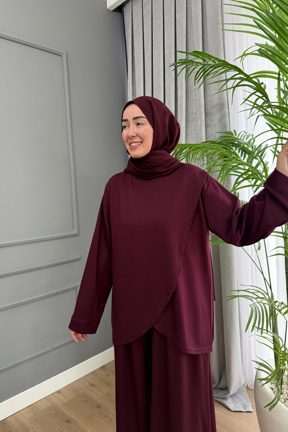 Kruvaze Oysho Kumaş İkili Takım 2009 BORDO