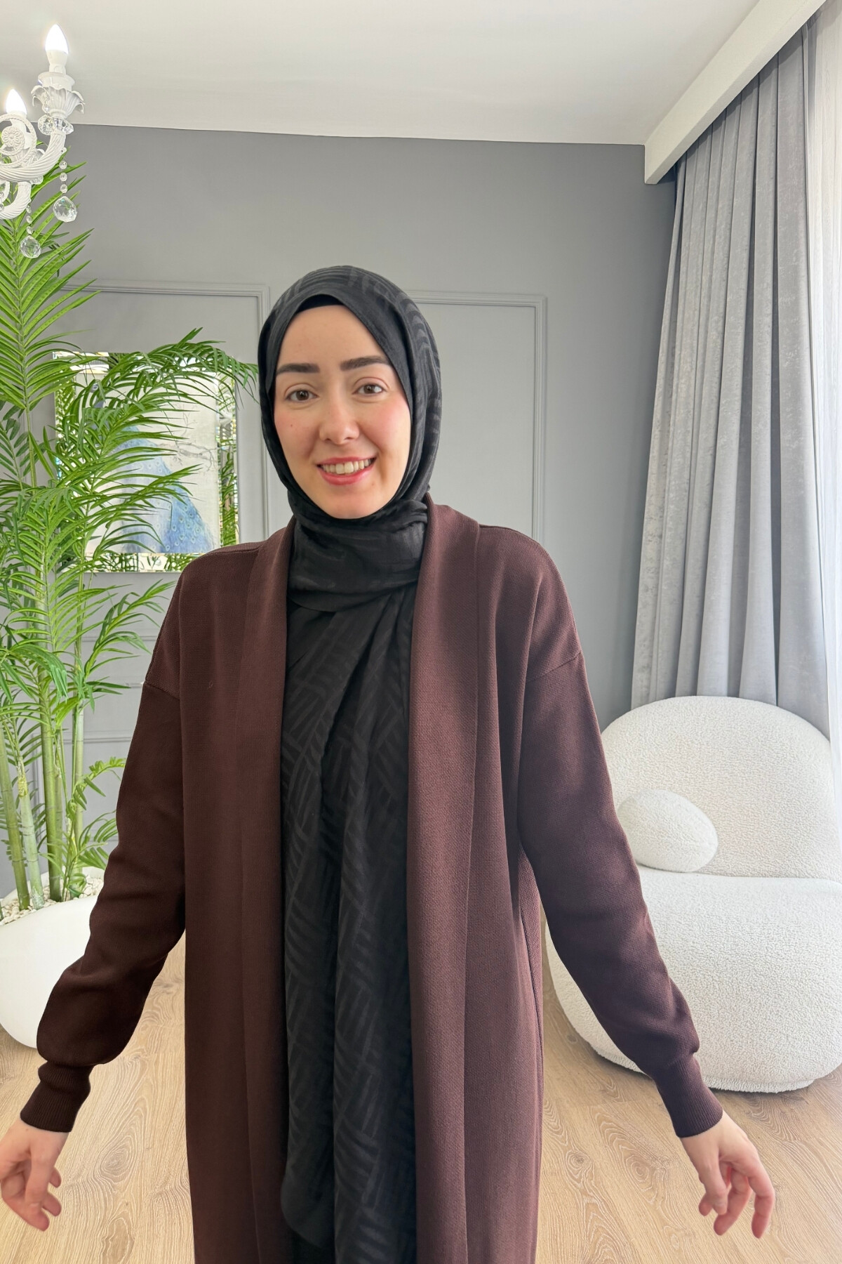 MERSERİZE HIRKA 6108 KAHVE