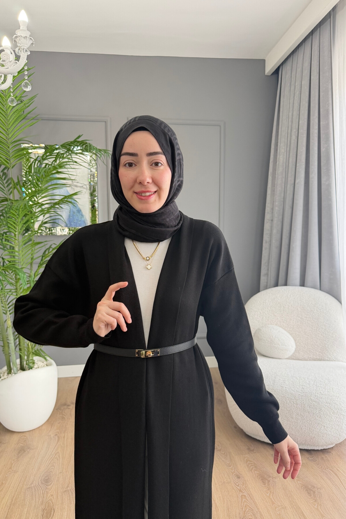 MERSERİZE HIRKA 6108 SİYAH