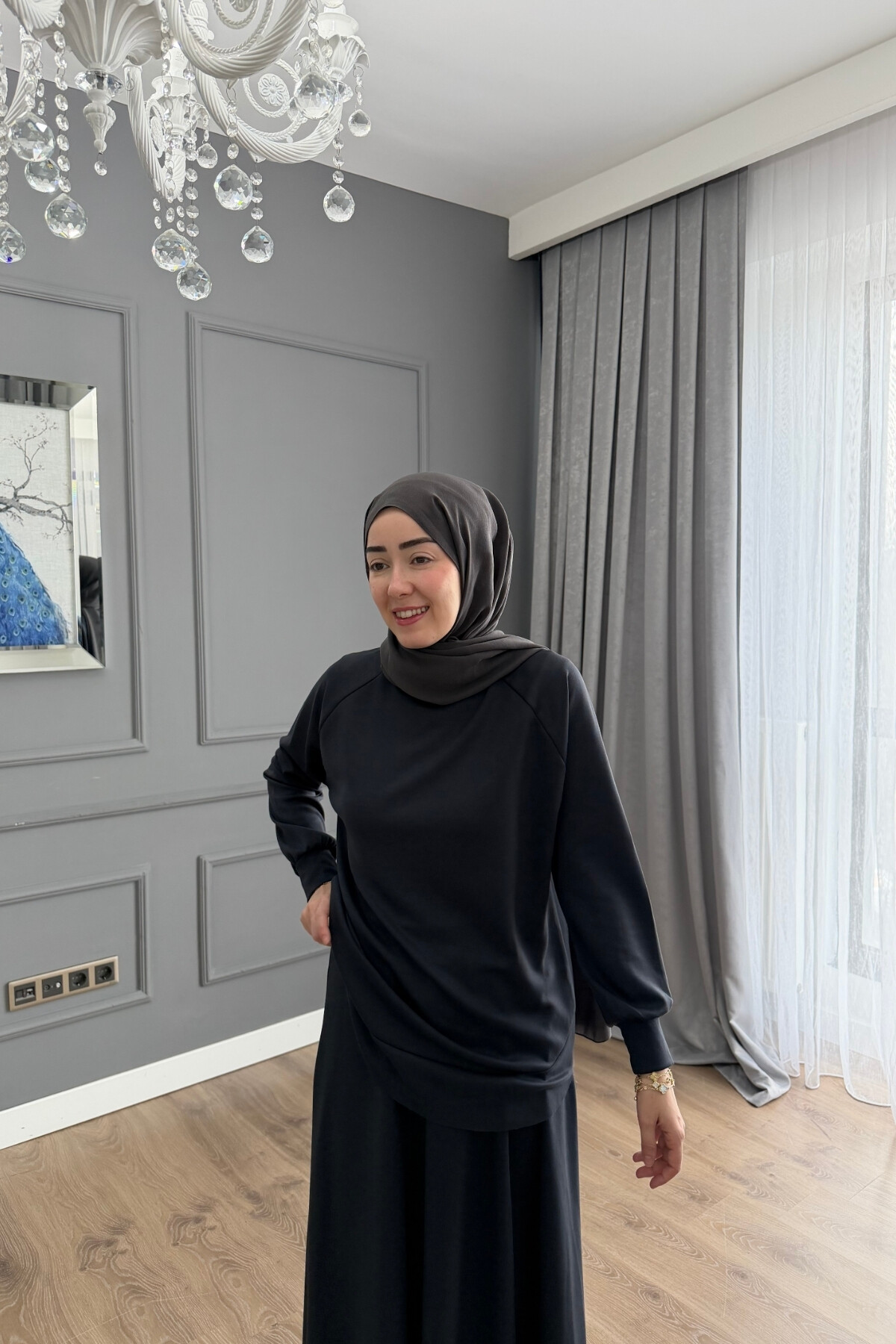 OYSHO ETEKLİ TAKIM 4400 ANTRASİT