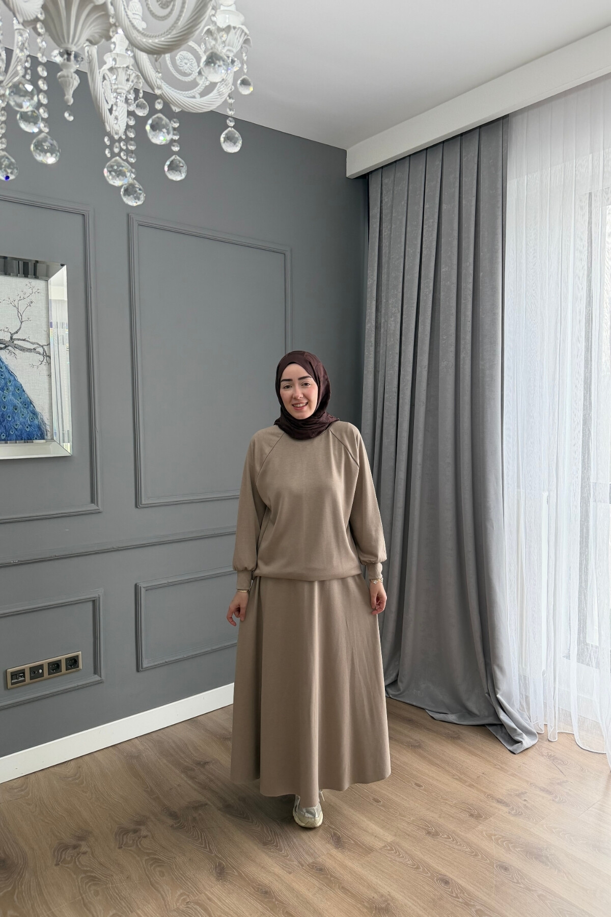 OYSHO ETEKLİ TAKIM 4400 BEJ