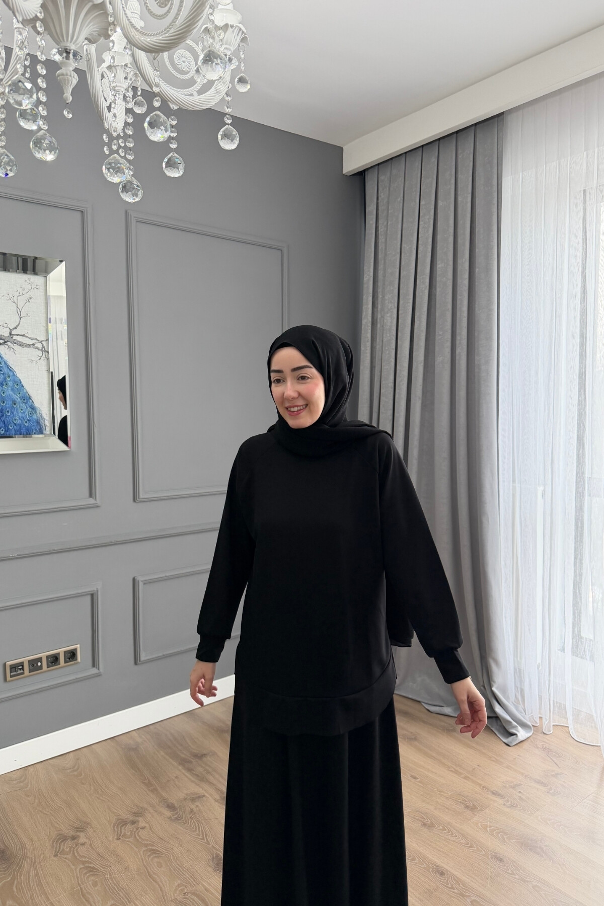 OYSHO ETEKLİ TAKIM 4400 SİYAH