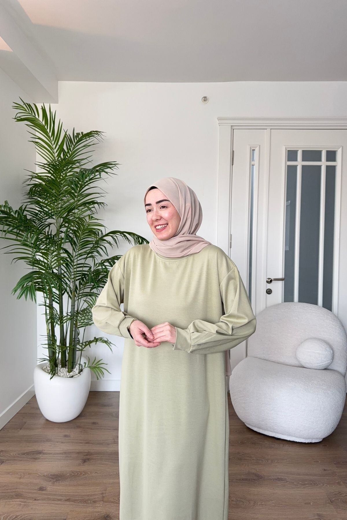 OYSHO KUMAŞ YAZLIK ELBİSE 1516 ÇAĞLA