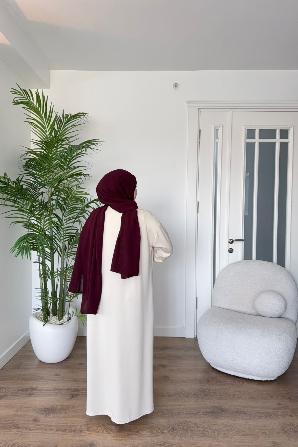 OYSHO KUMAŞ YAZLIK ELBİSE 1516 AÇIK KREM