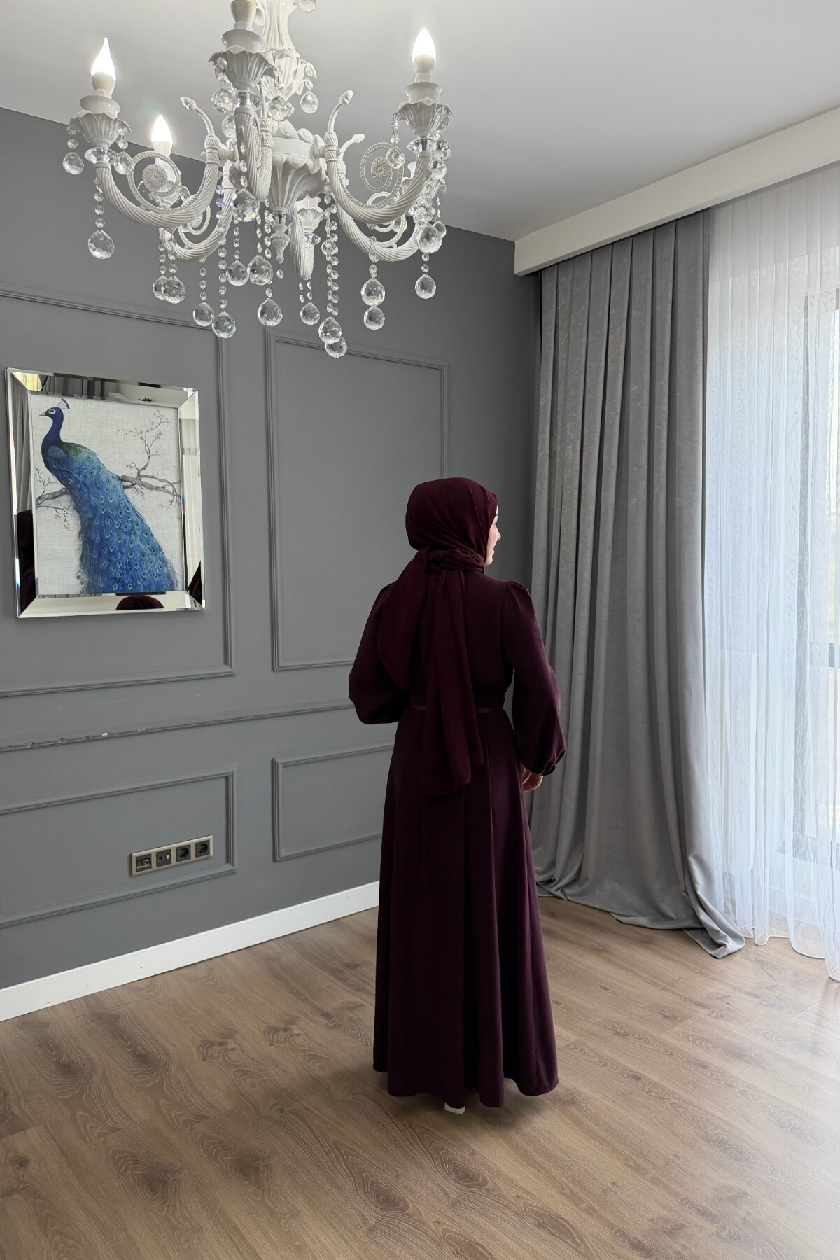 QUPRA TENSEL ELBİSE BORDO