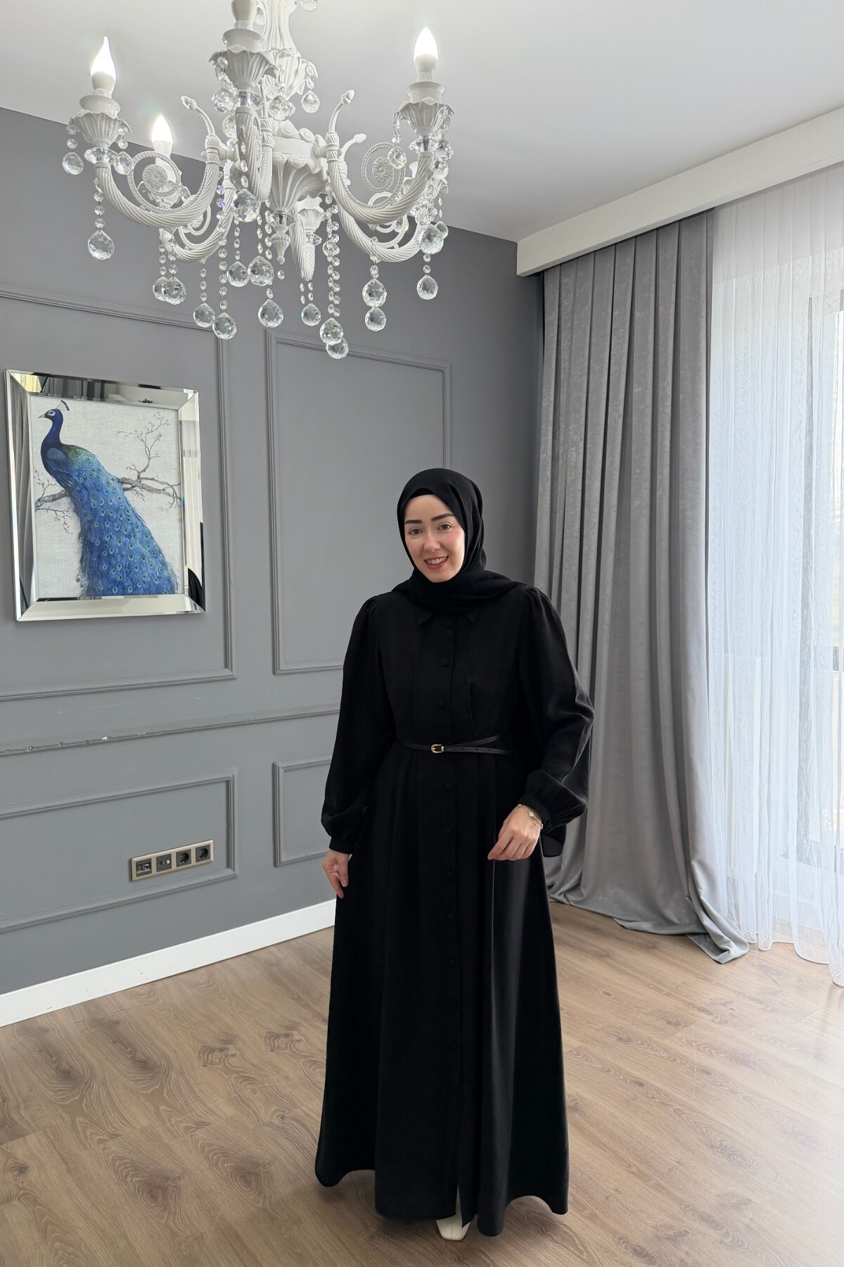 QUPRA TENSEL ELBİSE SİYAH