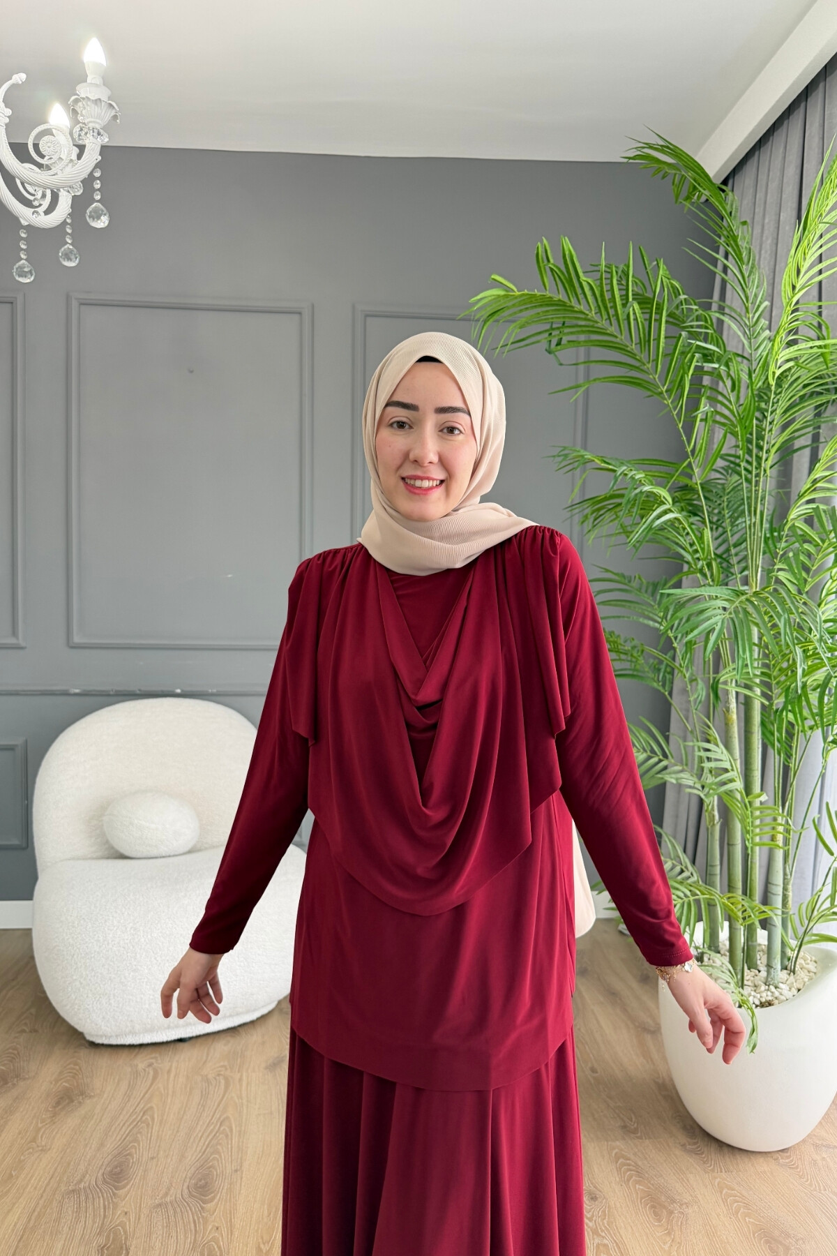 SANDY ETEK TAKIM ÖNÜ BÜZGÜLÜ 4250 BORDO