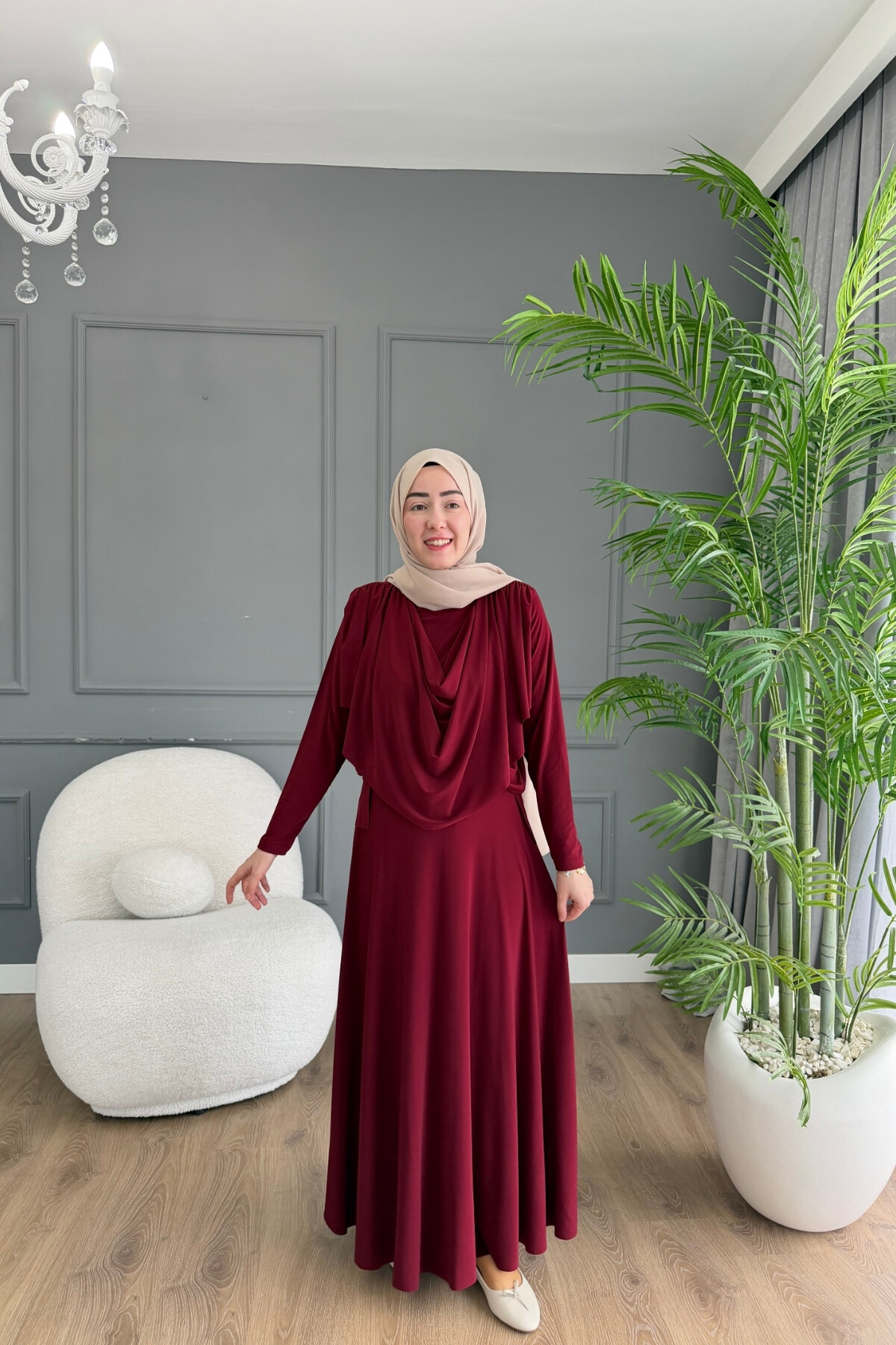 SANDY ETEK TAKIM ÖNÜ BÜZGÜLÜ 4250 BORDO