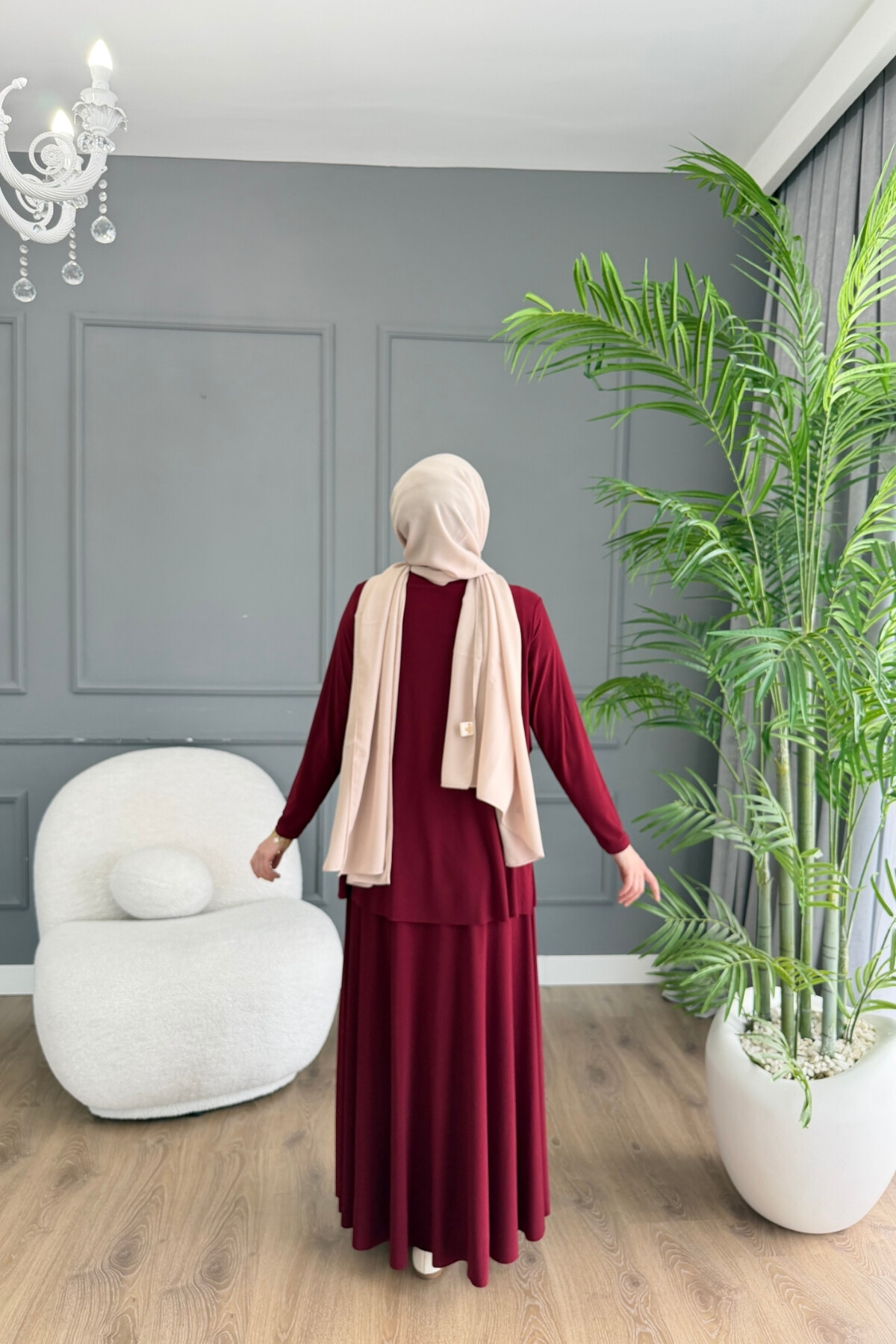 SANDY ETEK TAKIM ÖNÜ BÜZGÜLÜ 4250 BORDO