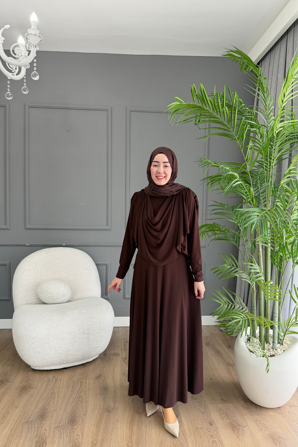 SANDY ETEK TAKIM ÖNÜ BÜZGÜLÜ 4250 KAHVE