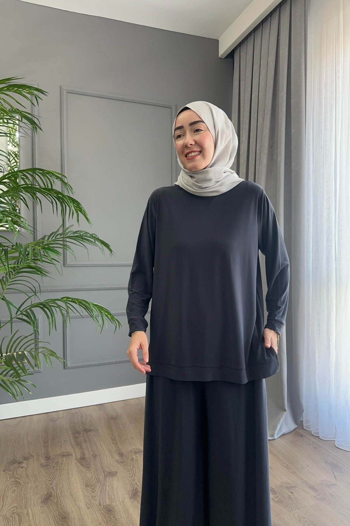 Sandy Pantalon Fresh Takım 4206  Antrasit