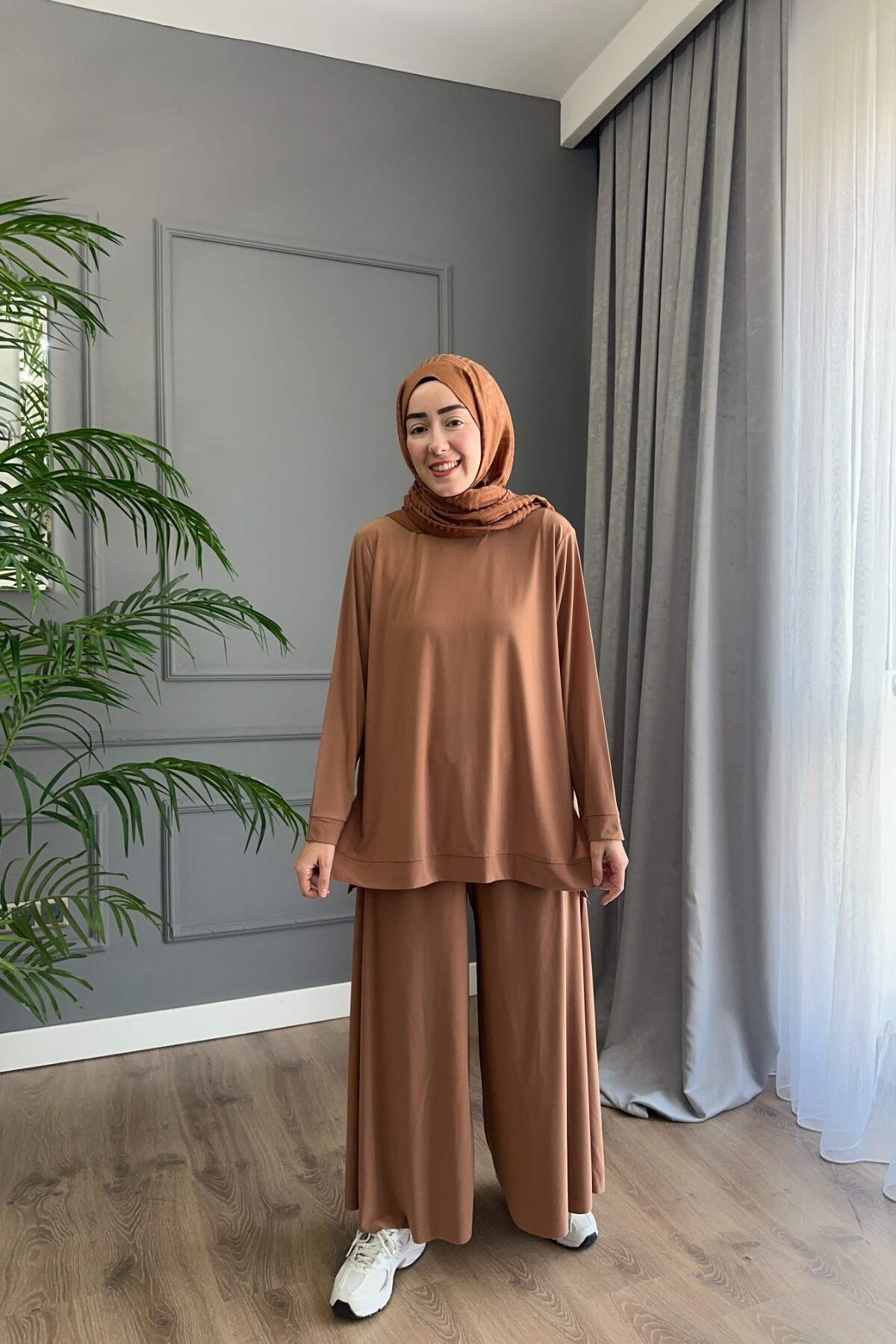 Sandy Pantalon Fresh Takım 4206 Camel