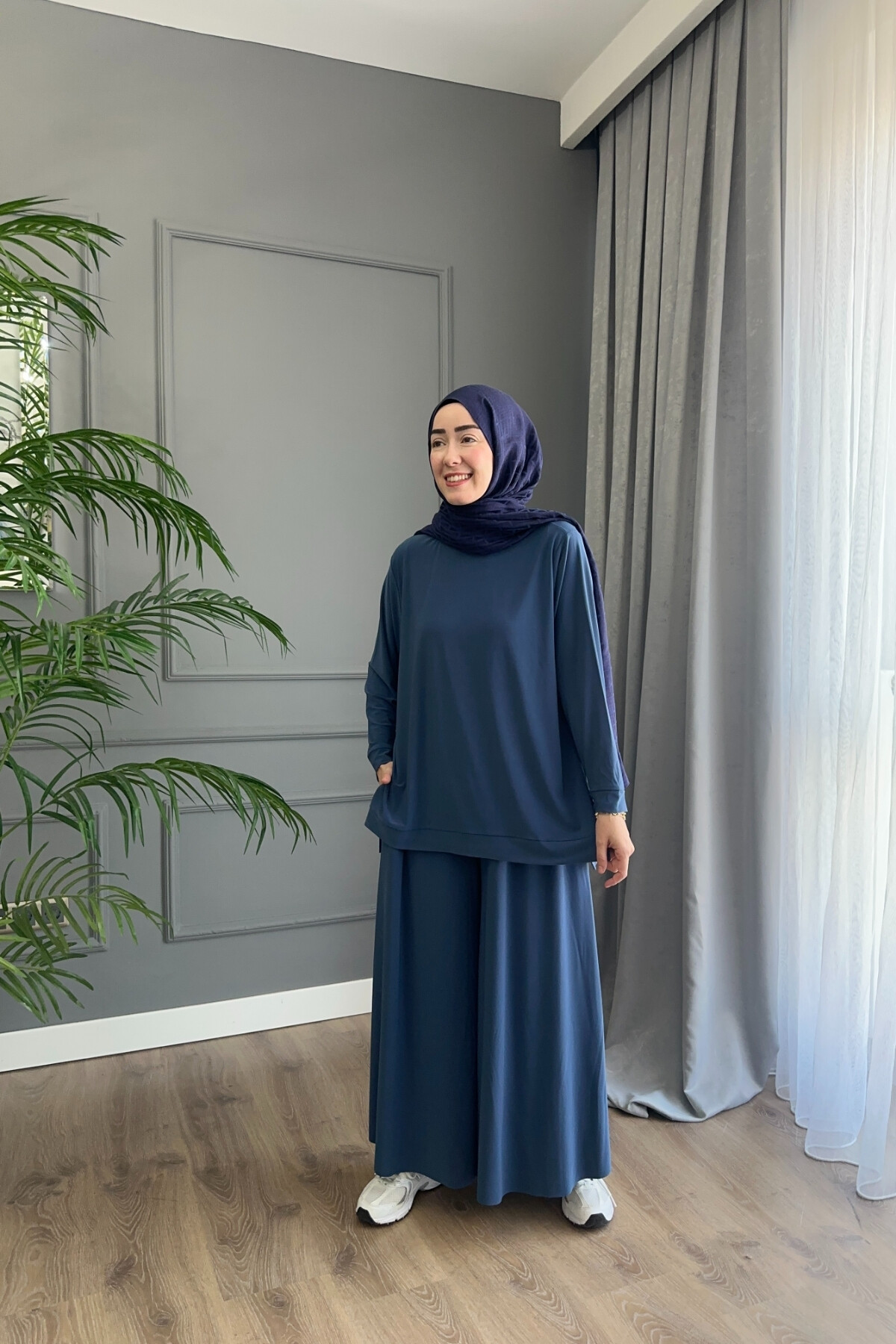 Sandy Pantalon Fresh Takım 4206 İndigo