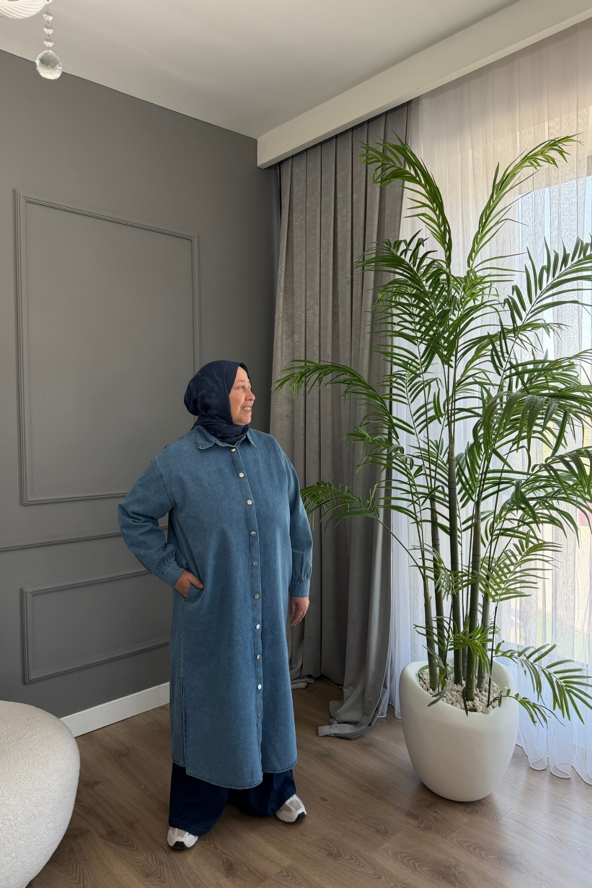 TENSEL KOT KUMAŞ KAP 9058 MAVİ