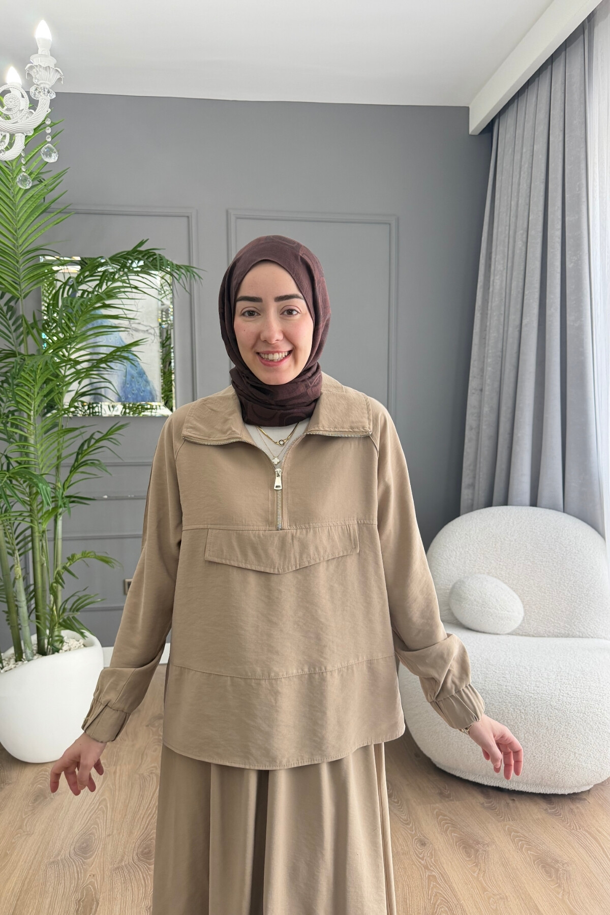 TENSEL KUMAŞ CEP DETAYLI ETEK TAKIM 2006 TAŞ