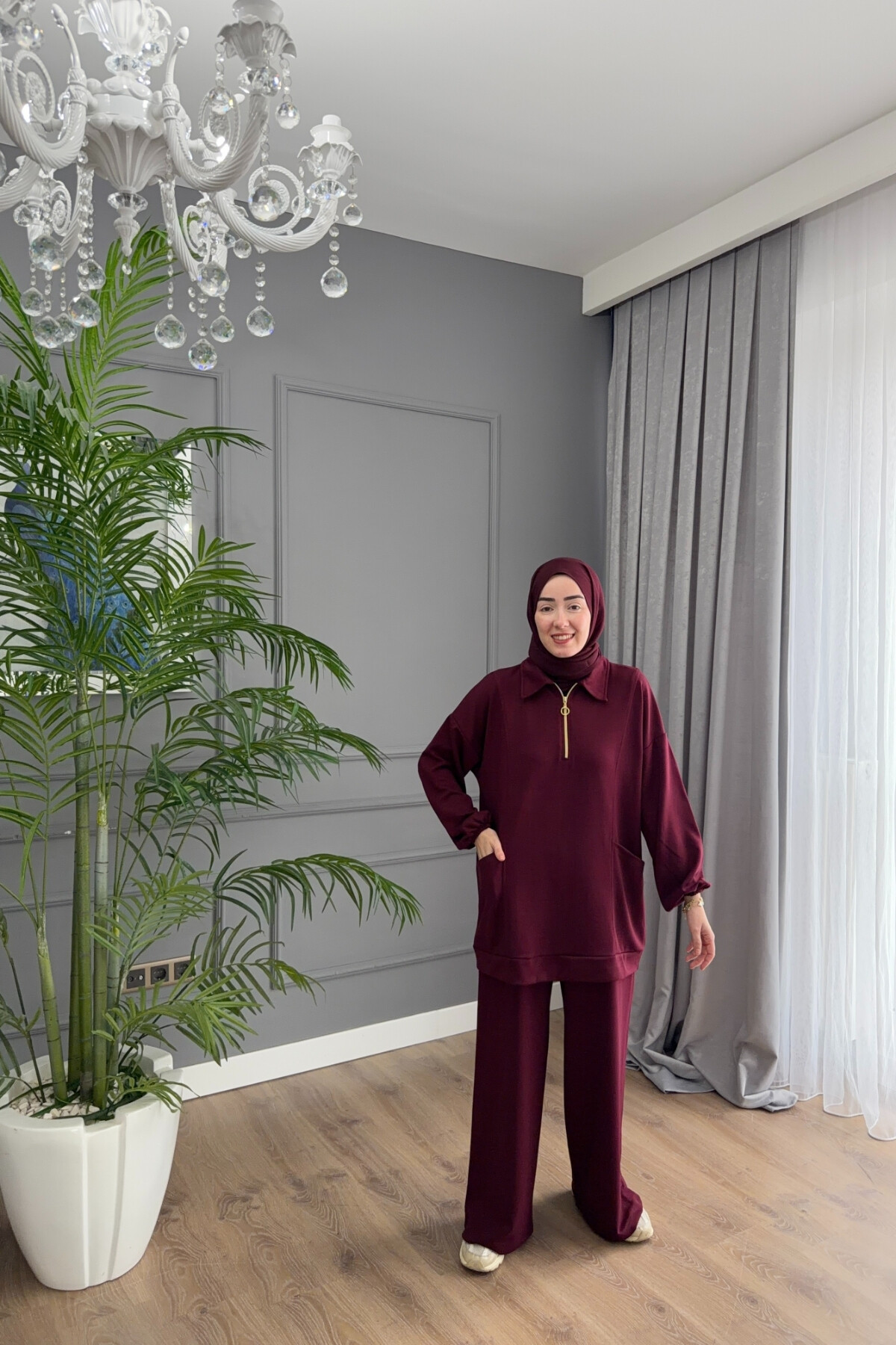 TORBA CEPLİ OYSHO TAKIM 4408 BORDO