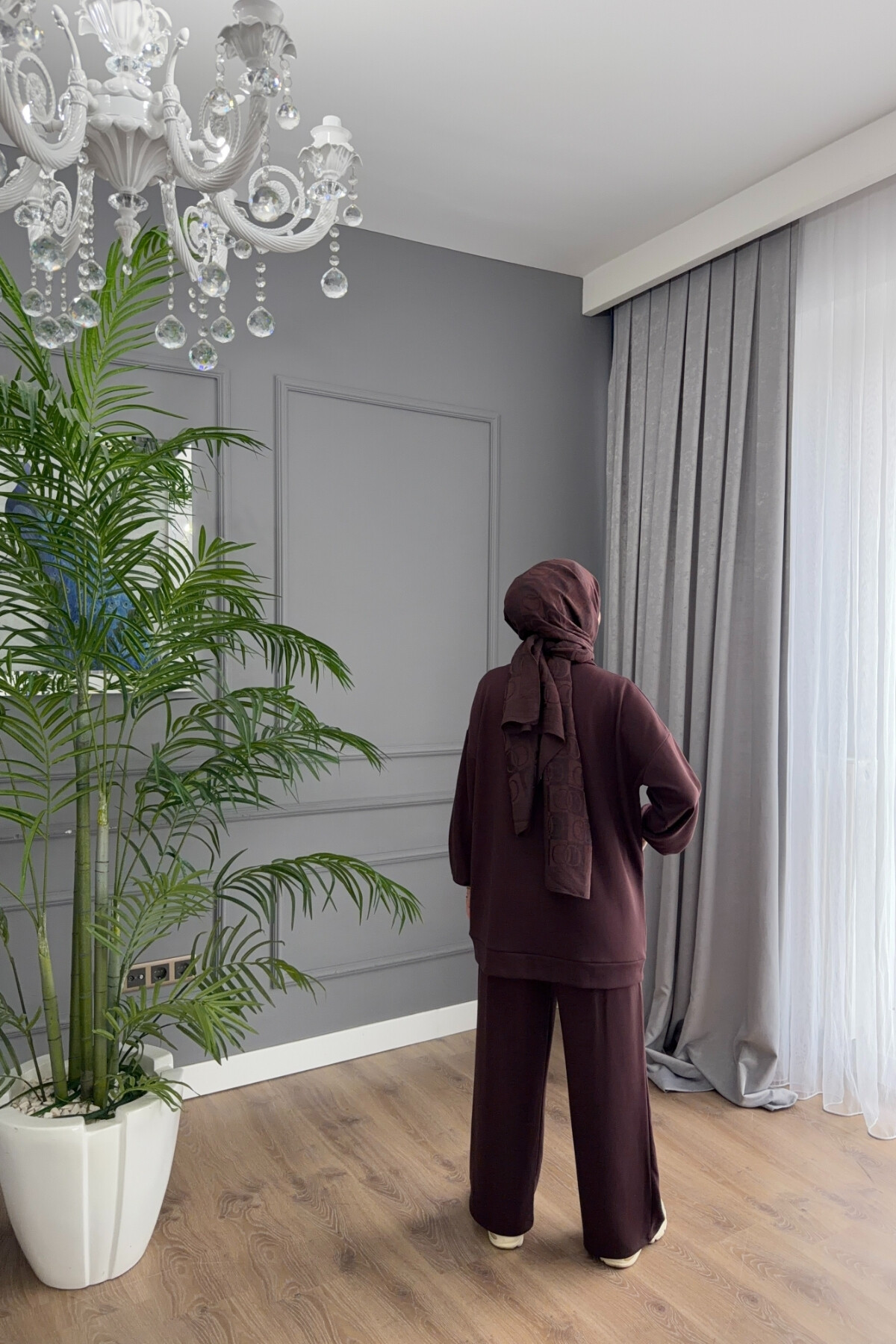 TORBA CEPLİ OYSHO TAKIM 4408 KAHVE