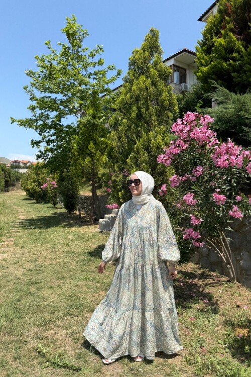 ASEL MODEL MANGO KUMAŞ ELBİSE