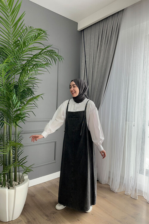 ASKILI KOT JİLE SİYAH 