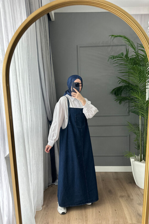 ASKILI KOT JİLE LACİVERT 