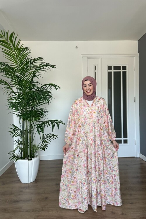 BAHAR MODEL MANGO KUMAŞ ELBİSE