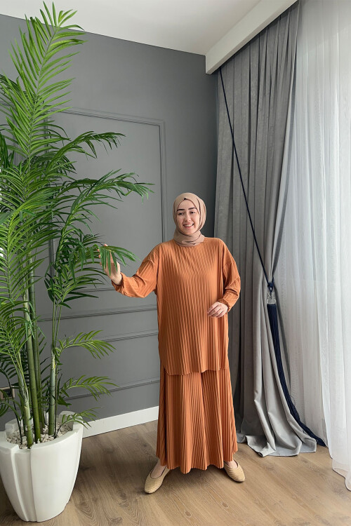 BOL PİLELİ SANDY PANTOLON TAKIM  4150 KAYISI