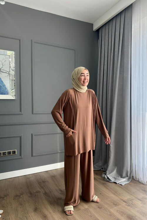 EFLİN SANDY PANTALON TAKIM 4002 CAMEL