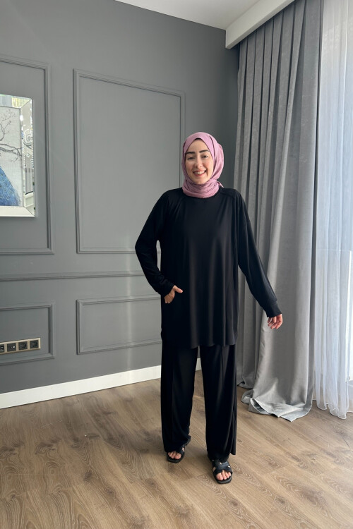 EFLİN SANDY PANTALON TAKIM 4002 SİYAH