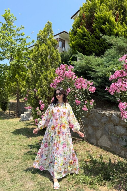 ELİF MODEL MANGO KUMAŞ ELBİSE