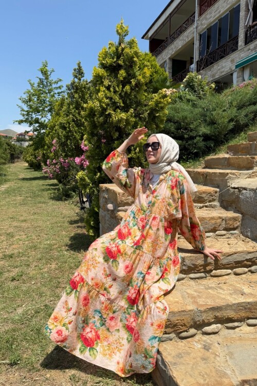 GLOWER MODEL MANGO KUMAŞ ELBİSE