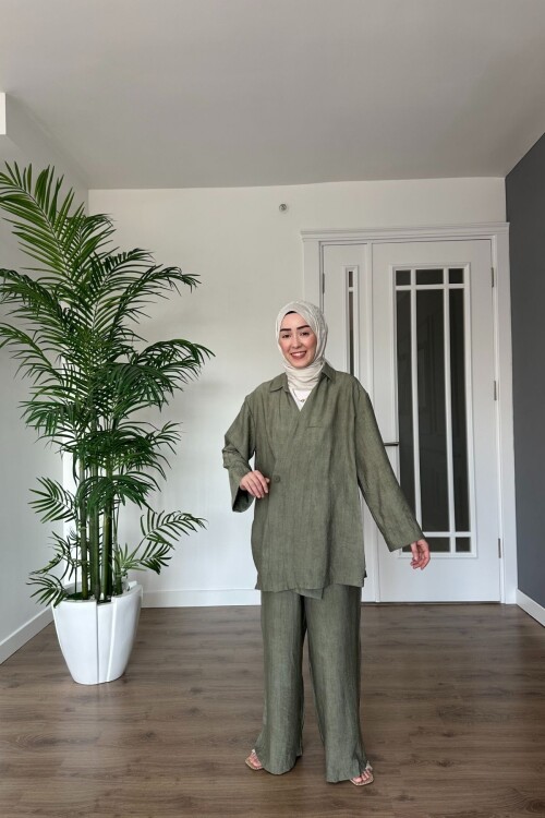 LİNEN NATUREL MODEL 2084 HAKİ