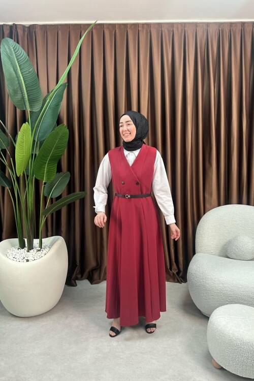 MARİA JİLE ELBİSE 2075 BORDO