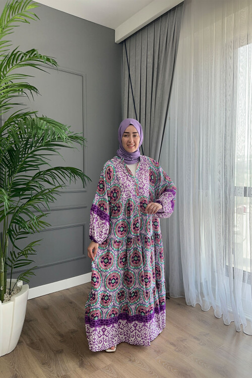 MARİDA MODEL VİSKON ELBİSE