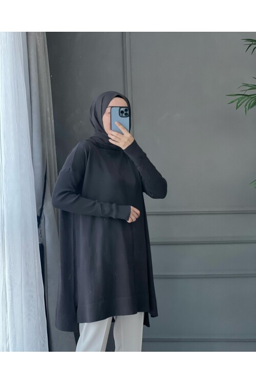 MERSERİZE TUNİK ANTRASİT GRİ 7018