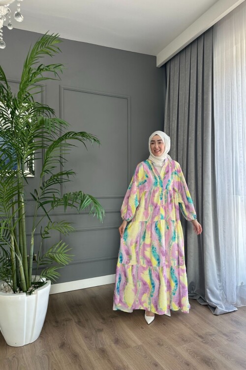 RESSEDİVA MODEL MANGO KUMAŞ ELBİSE