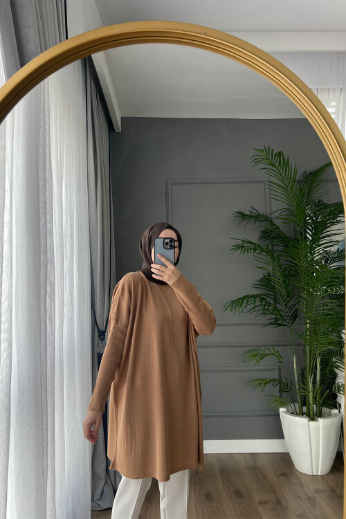 OVERSİZE TUNİK CAMEL 3399