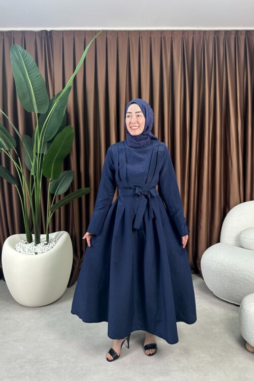 PRENSES ELBİSE 2078 LACİVERT