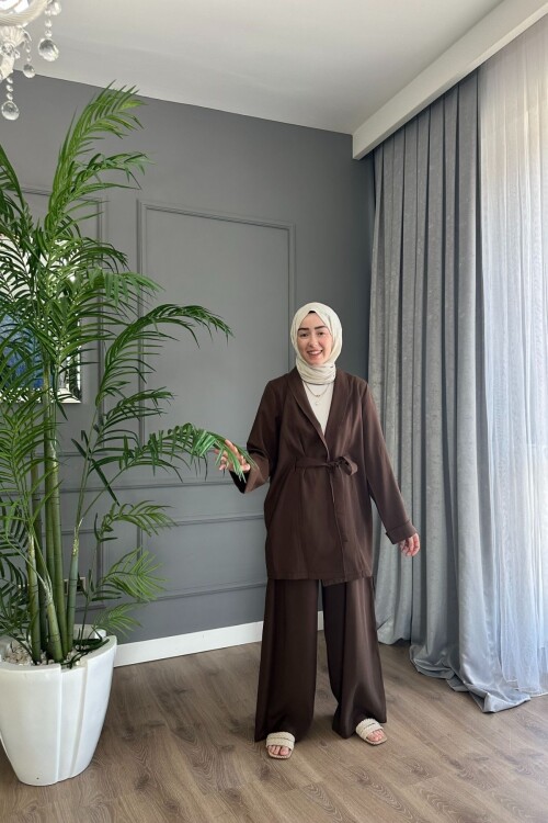 PRENSES QUPRA TENSEL TAKIM 3040 KAHVE