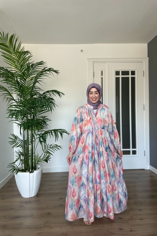 ROZALİN MODEL MANGO KUMAŞ ELBİSE