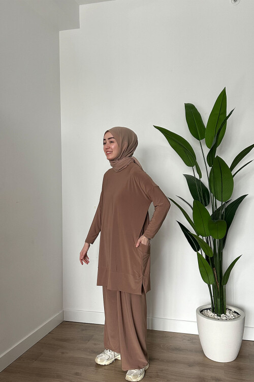 SANDY CEPLİ TAKIM 5015 CAMEL