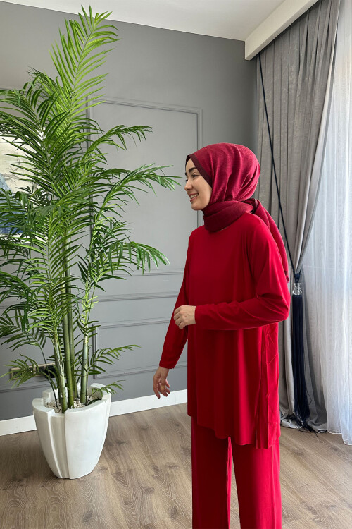 SANDY PANTOLON TAKIM KIRMIZI 5026