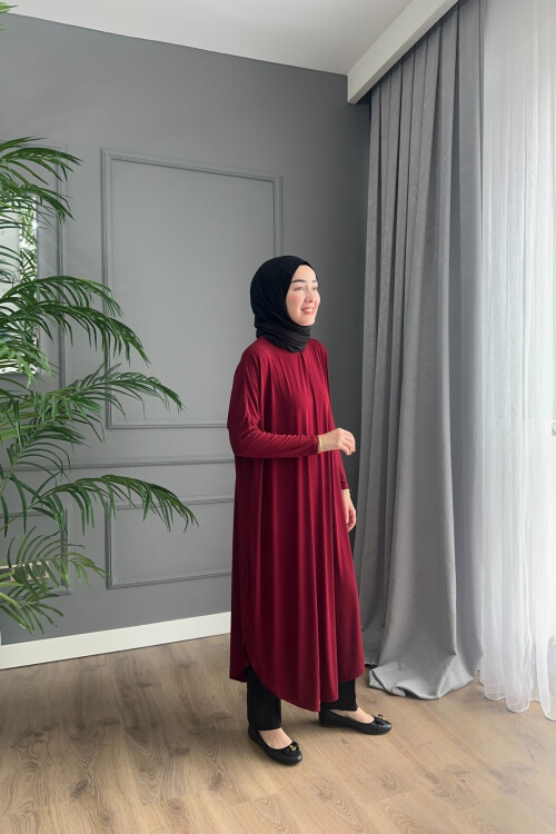 SANDY ŞALVAR TUNİK 1735 BORDO