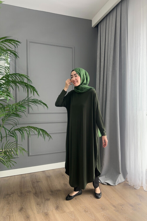 SANDY ŞALVAR TUNİK 1735 HAKİ