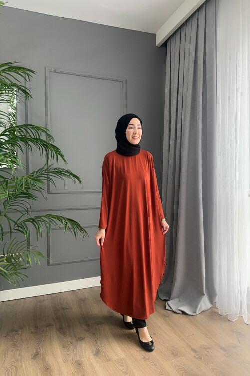 SANDY ŞALVAR TUNİK 1735 TURUNCU