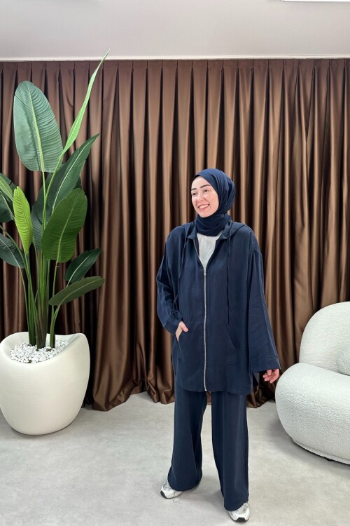 TENSEL KUMAŞ EFİL TAKIM 2074 LACİVERT 